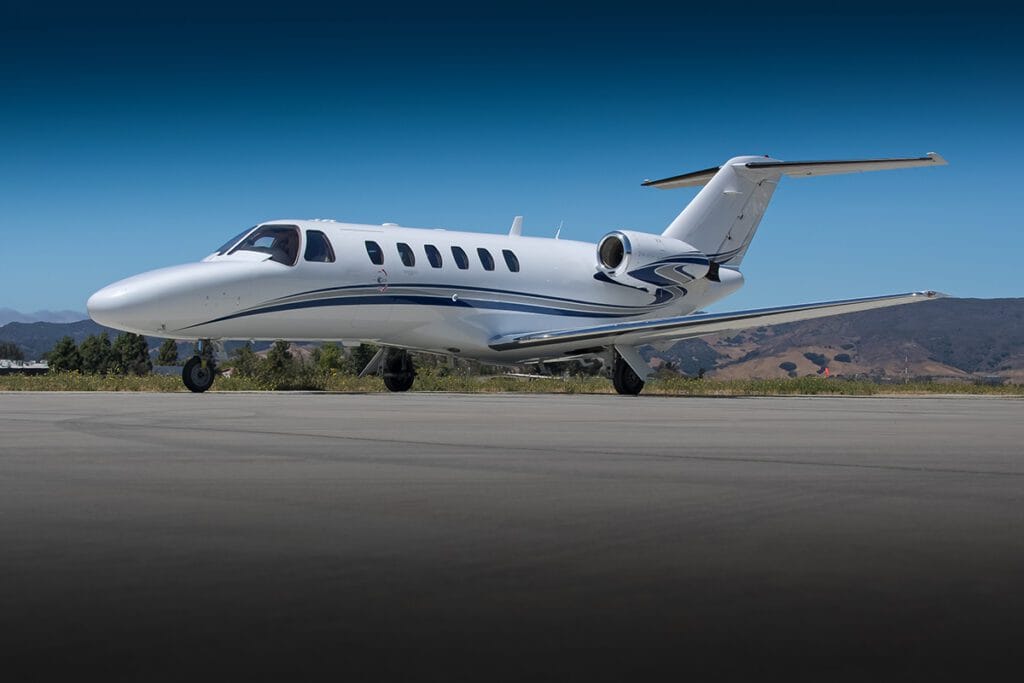 landed picture of a Cessna Citation CJ2