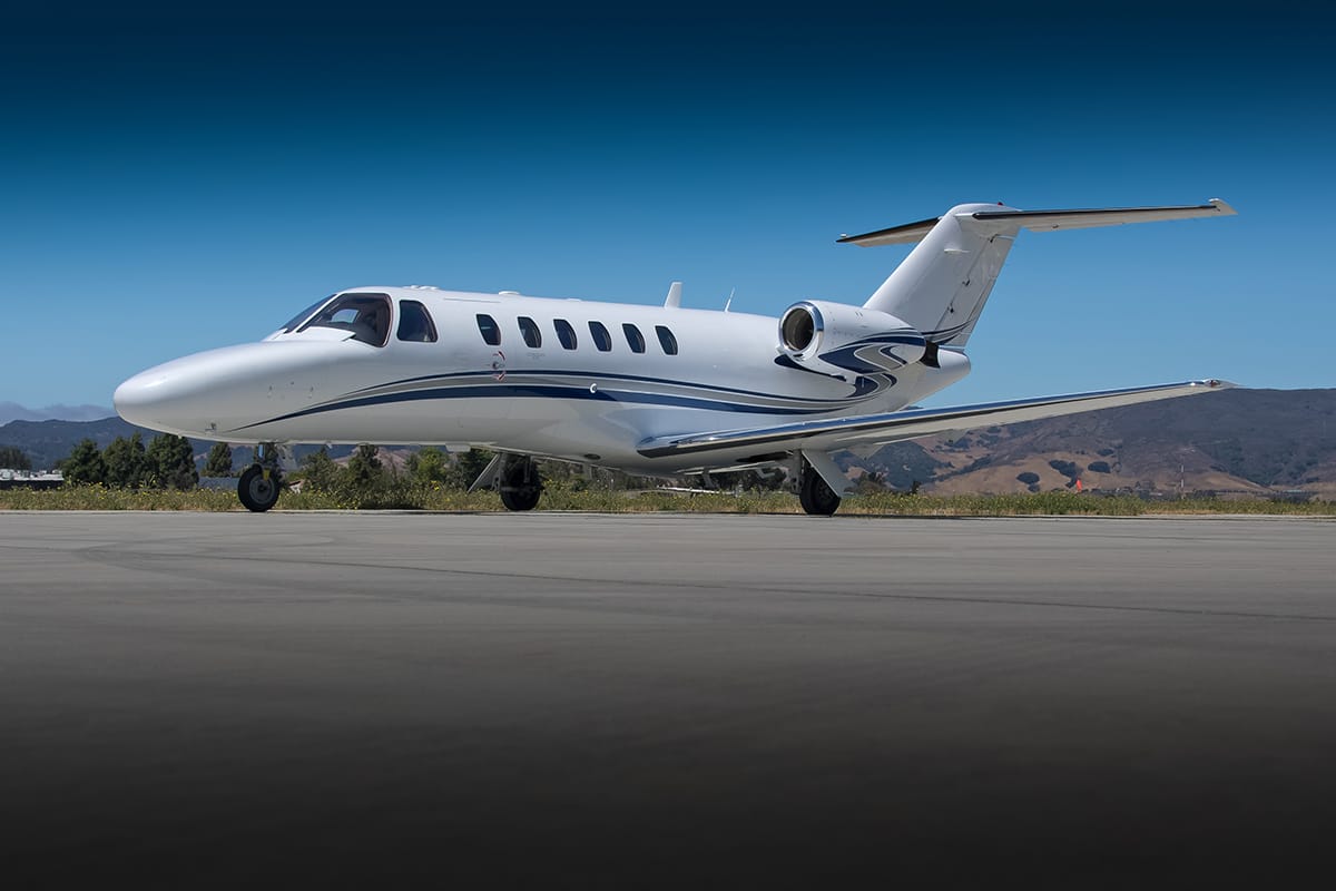 landed picture of a Cessna Citation CJ2